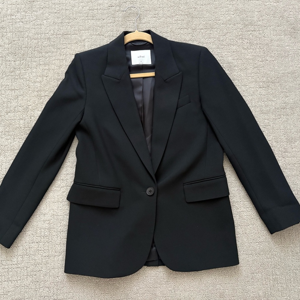 Aritzia Wilfred Black Blazer Jacket